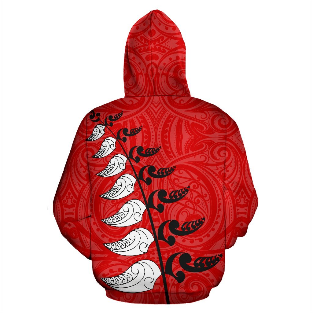 new-zealand-waitangi-day-hoodie-maori-silver-fern-zip-up-hoodie-red-style