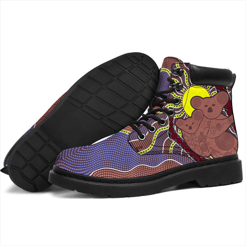 aboriginal-boots-koala-patterns-sun-dot-painting-all-season