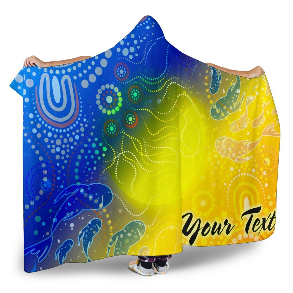 custom-text-aboriginal-hooded-blanket-indigenous-fishing
