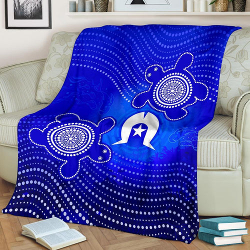 torres-strait-islanders-premium-blanket-torres-symbol-with-turtle