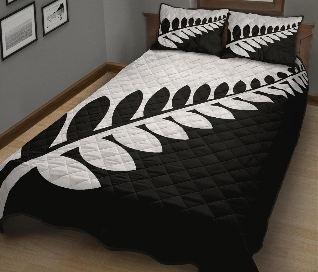 new-zealand-flag-silver-fern-black-and-white-quilt-bedding-sets