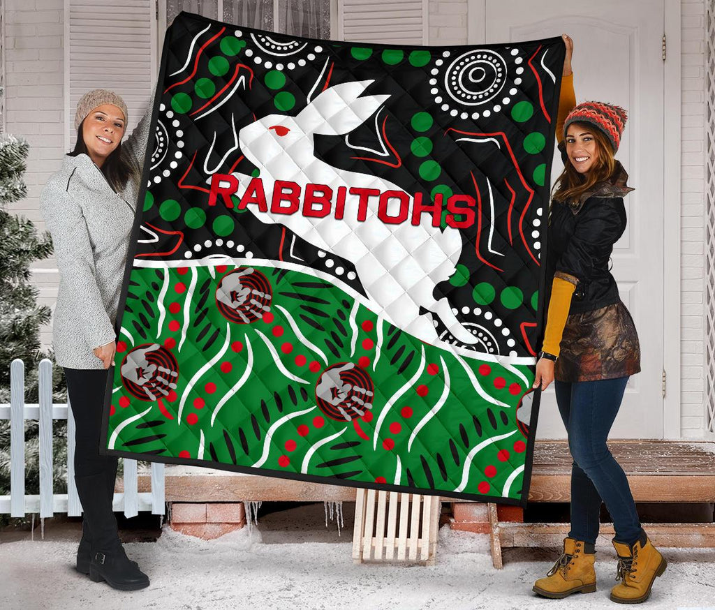 rabbitohs-premium-quilt-aboriginal