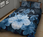 turtle-and-hibiscus-quilt-bed-set