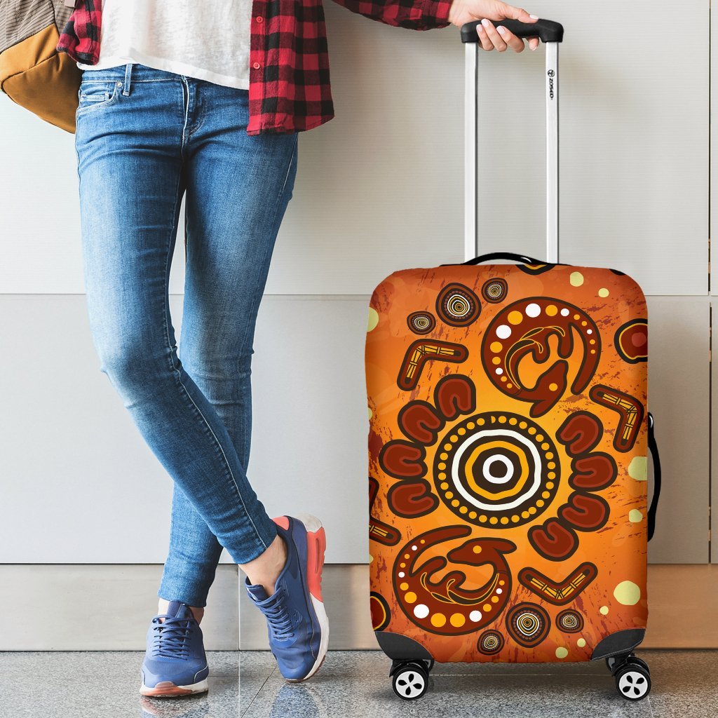 aboriginal-luggage-covers-baby-kangaroo-and-dot-painting-patterns