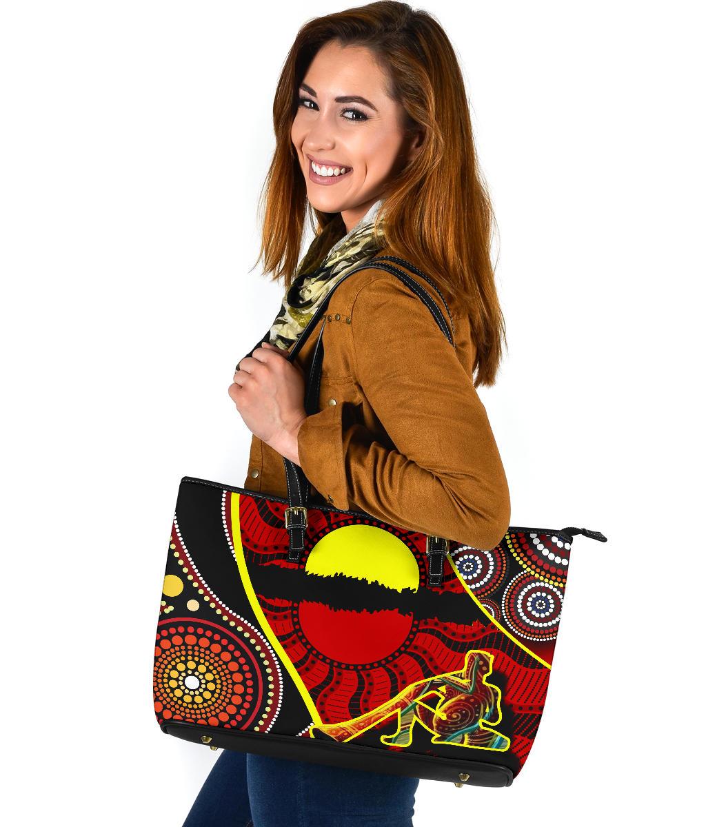 large-leather-tote-bag-australia-aboriginal-dots-with-didgeridoo