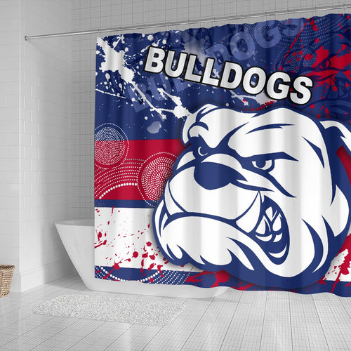 western-bulldogs-shower-curtain