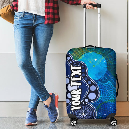custom-text-aboriginal-luggage-covers-australia-indigenous-flag-circle-dot-painting-art-blue