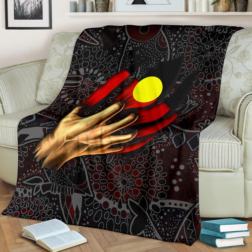 aboriginal-premium-blanket-aboriginal-blood-in-me