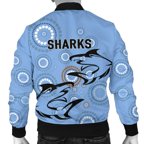 cronulla-mens-bomber-jacket-sharks-unique-indigenous