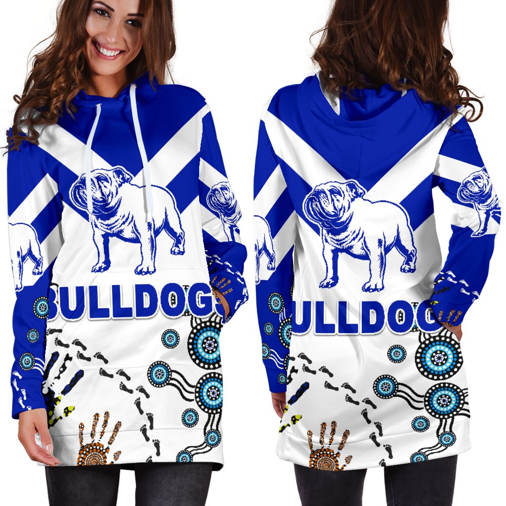 Canterbury-Bankstown Bulldogs Women Hoodie Dress Indigenous - NO.1 - Vibe Hoodie