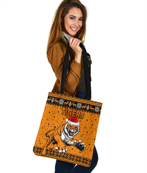 wests-christmas-tote-bag-tigers-unique-vibes-orange