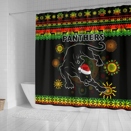 penrith-panthers-christmas-shower-curtain-indigenous
