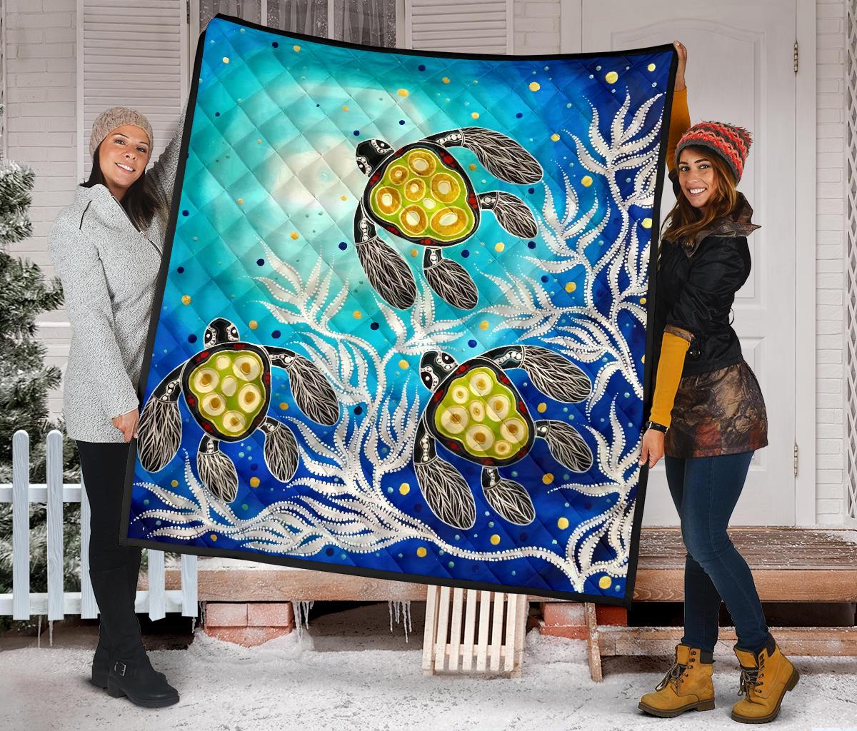 premium-quilt-aboriginal-turtle-art-quilt-set-towards-the-light
