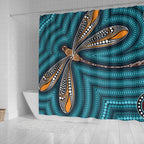 aboriginal-shower-curtain-indigenous-dragonfly