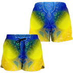 Aboriginal Women's Shorts - Indigenous Fishing - Vibe Hoodie