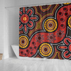aboriginal-shower-curtain-indigenous-circle-dot-painting-style-1