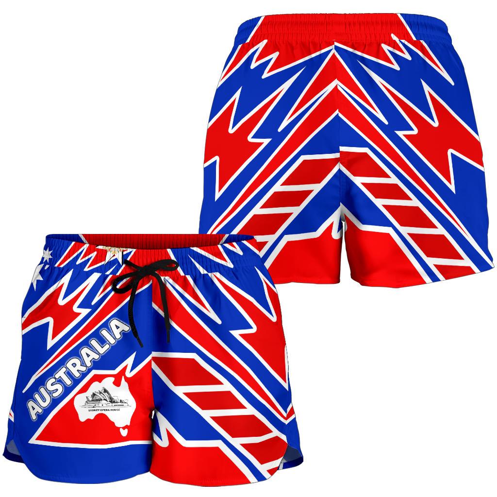 Shorts Women - Australia Flag Color And Coat Of Arm - Vibe Hoodie