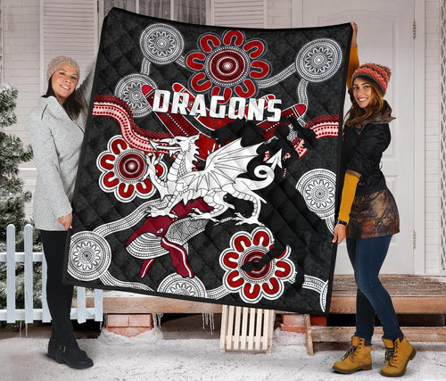 dragons-premium-quilt-st-george-indigenous-black