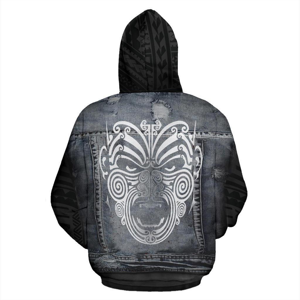 maori-moko-warface-3d-denim-hoodie