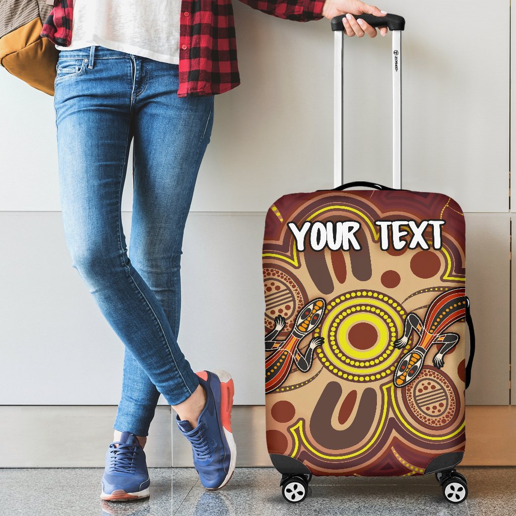 custom-aboriginal-luggage-covers-indigenous-lizard-dot-painting-art