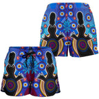 Aboriginal Women's Shorts - Indigenous Platypus - Vibe Hoodie