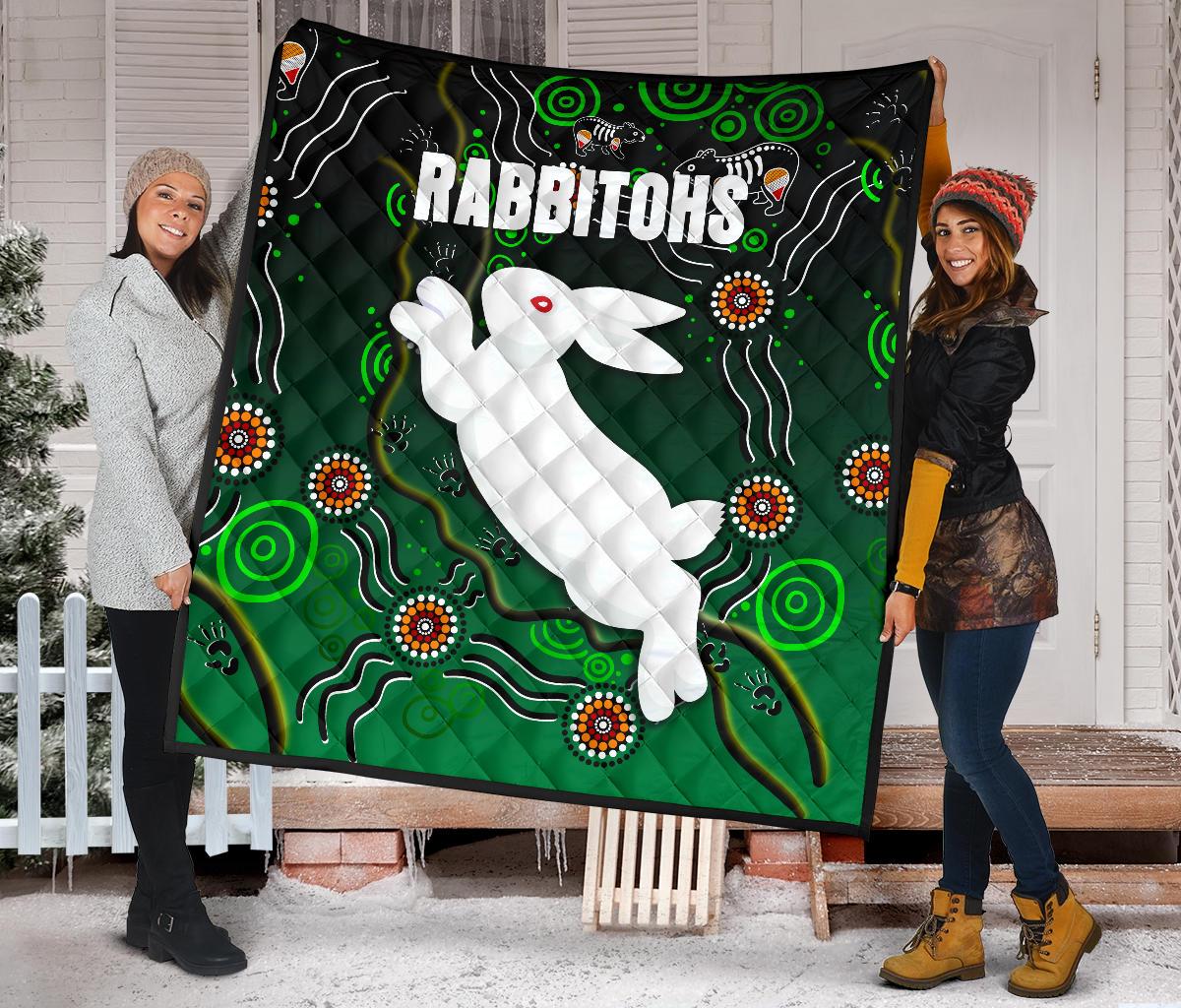 rabbitohs-premium-quilt-simple-indigenous