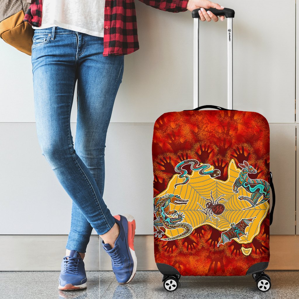 aboriginal-luggage-covers-australia-map-hand-patterns-spider-web