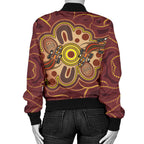 aboriginal-womens-bomber-jacket-indigenous-lizard-dot-painting-art