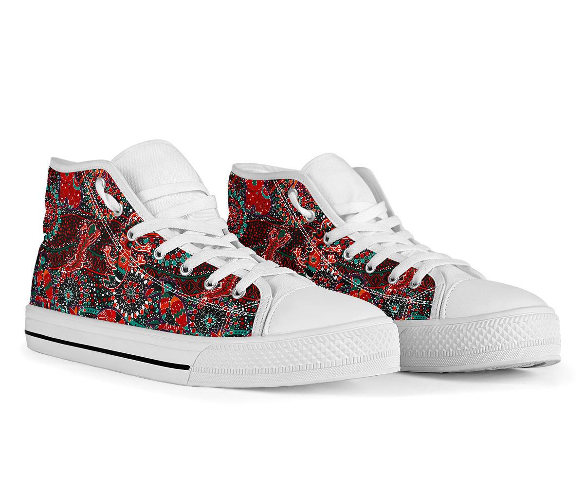 high-top-shoes-aboriginal-animal-dot-acrylic-paint