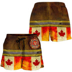 Canada Women'S Short - Canadian Firefighter 3D - Vibe Hoodie