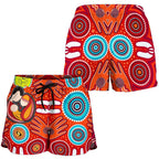 Shorts - Aboriginal Family With Dot Painting art - Vibe Hoodie