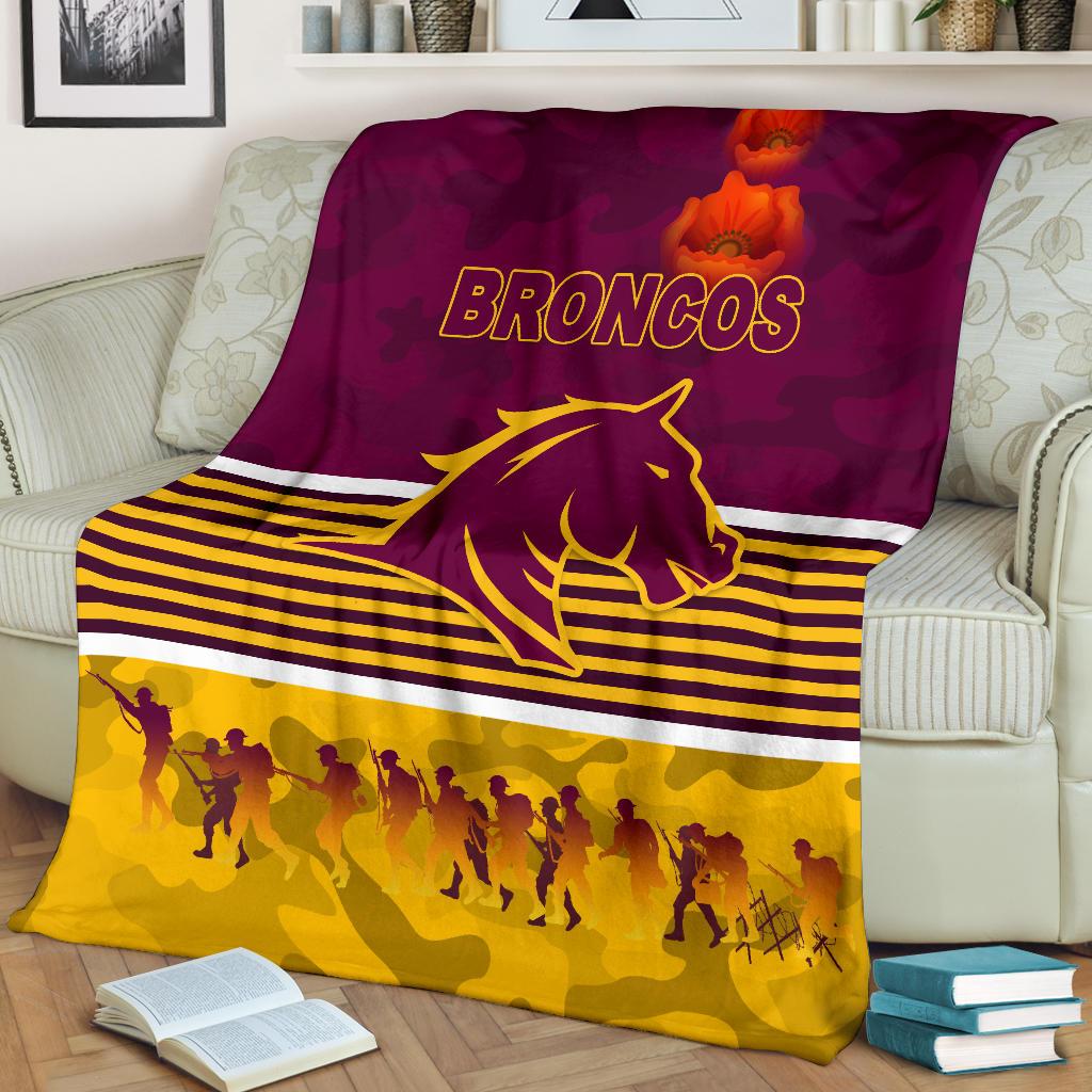 brisbane-broncos-premium-blanket-anzac-day-simple-style-maroon