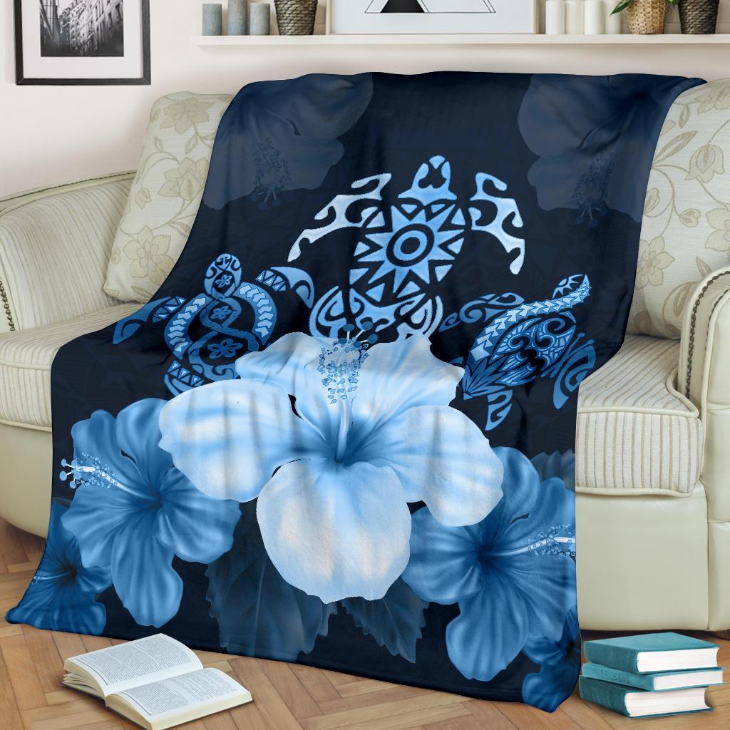 turtle-and-hibiscus-premium-blanket
