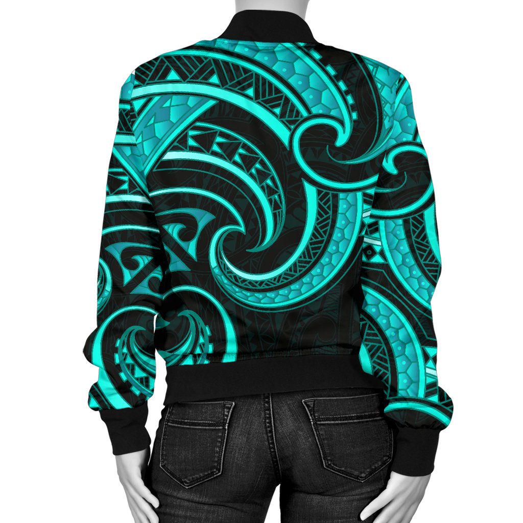 new-zealand-maori-mangopare-women-bomber-jacket-polynesian-turquoise