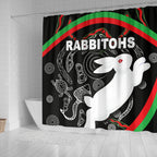 rabbitohs-shower-curtain-indigenous-mystery-vibes