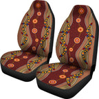 aboriginal-car-seat-cover-boomerang-dot-painting-circle-patterns
