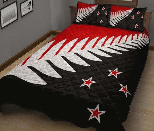 new-zealand-flag-silver-fern-black-white-and-red-quilt-bedding-sets
