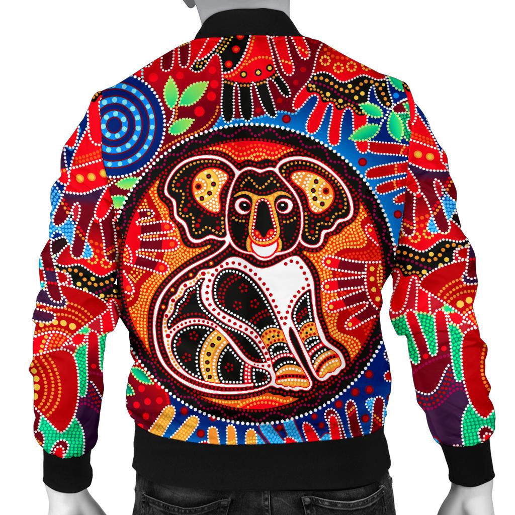 aboriginal-mens-bomber-jacket-koala-and-hand-art-dot-painting-jacket