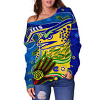 Eels Naidoc Special Off Shoulder Sweater - Vibe Hoodie