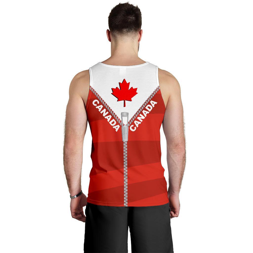 canada-men-tank-top-with-straight-zipper-style-red