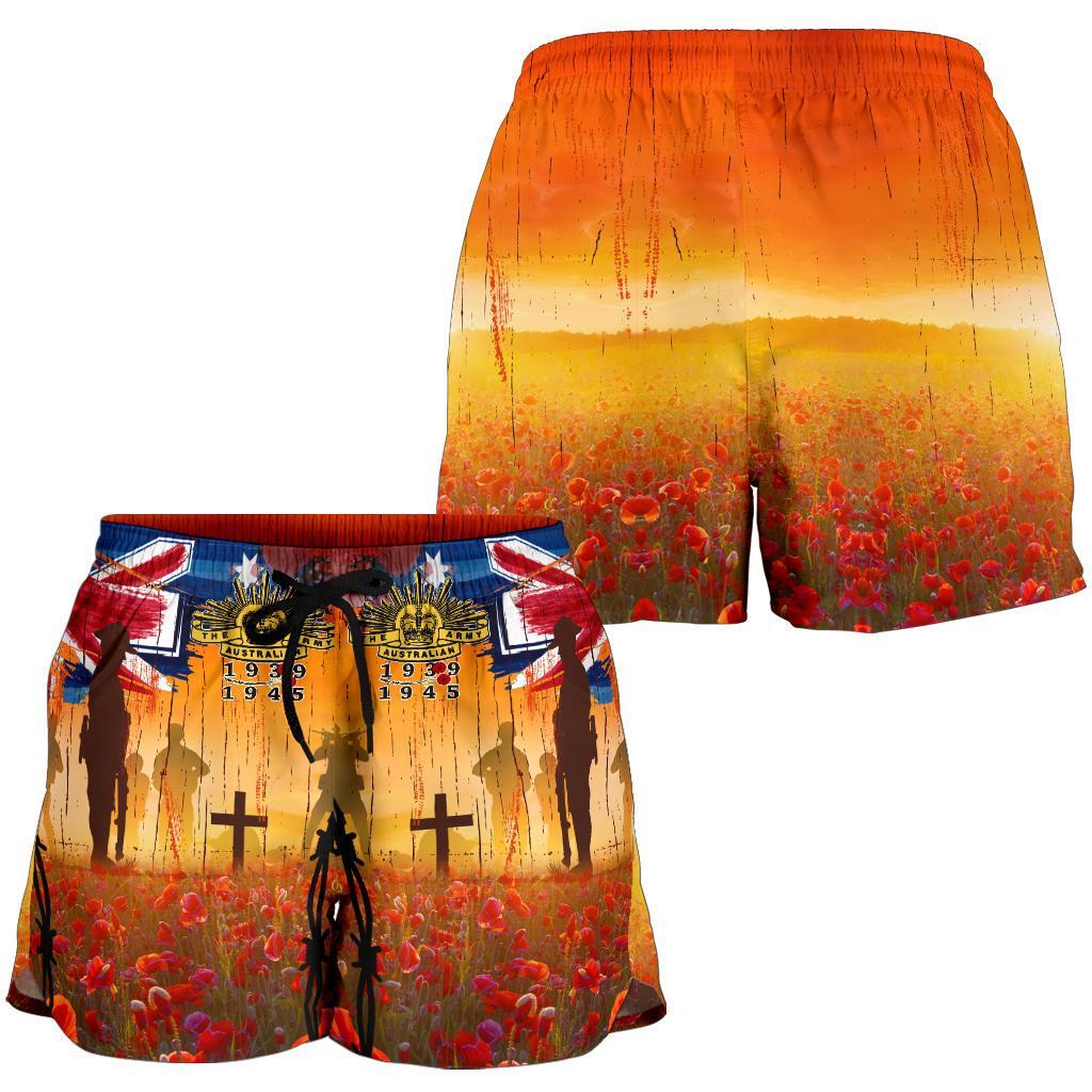 Australia Anzac Day 2021 All Over Print Women's Short - Anzac Day Commemoration 1939 - 1945 - Vibe Hoodie