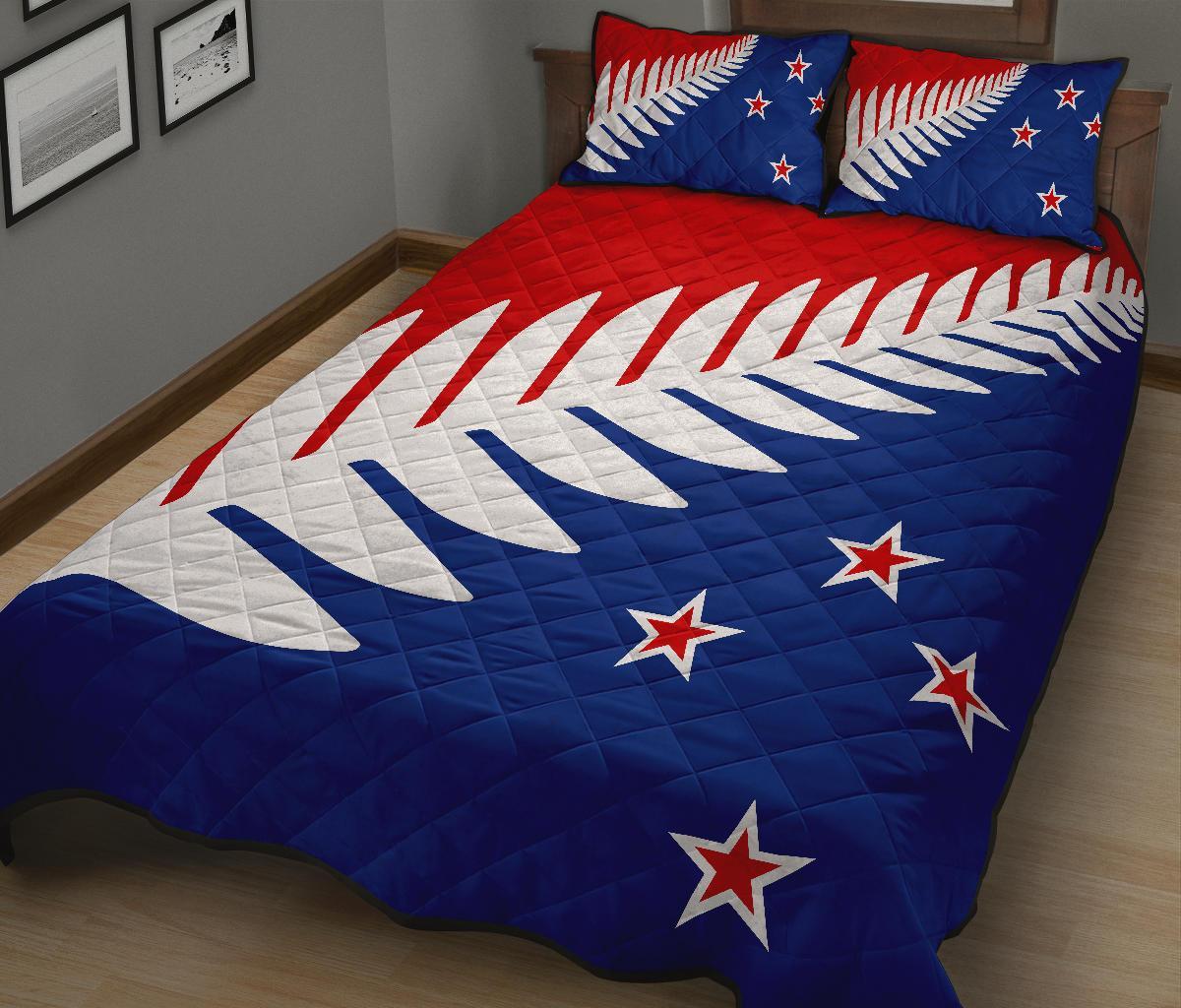 new-zealand-flag-silver-fern-red-white-and-blue-quilt-bed-set