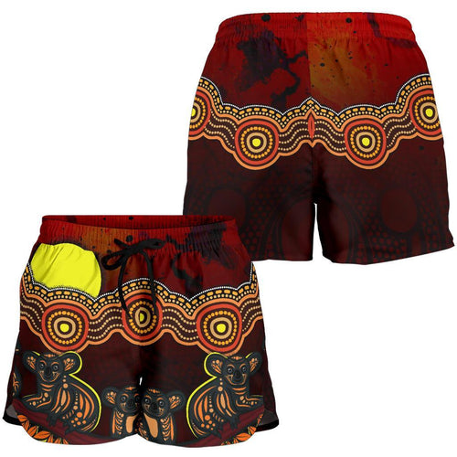 Aboriginal Women's Racerback Tank - Australian Indigenous Koala - Vibe Hoodie