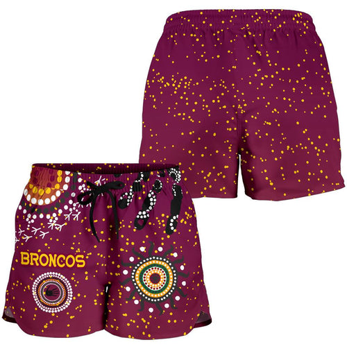 Brisbane Broncos Women Shorts Indigenous Country Style - Vibe Hoodie