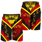 aboriginal-mens-shorts-indigenous-flag-with-footprint-hand-art