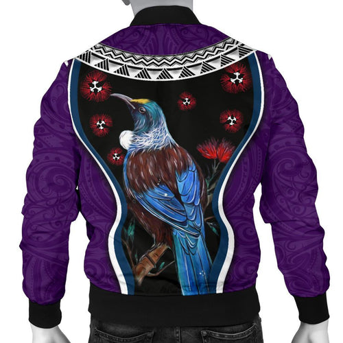 new-zealand-tui-bird-men-bomber-jacket-pohutukawa-purple