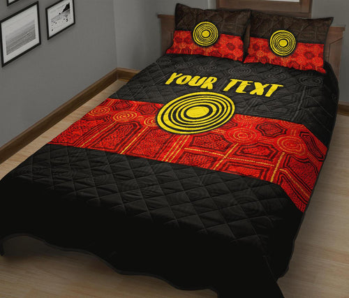 personalised-aboriginal-quilt-bed-set-aussie-indigenous-flag