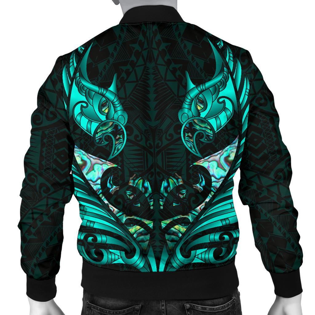 new-zealand-bomber-jacket-for-men-manaia-paua-fern-wing-turquoise