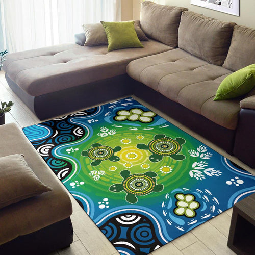 aboriginal-area-rug-indigenous-green-turtle