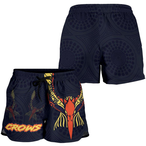 Adelaide Women Shorts Simple Indigenous Crows - Vibe Hoodie